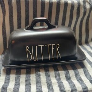 Rae Dunn Black Butter Dish